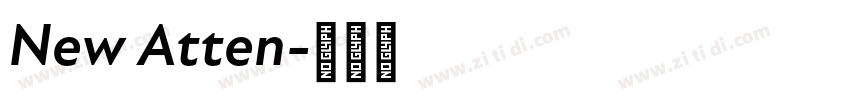 New Atten字体转换